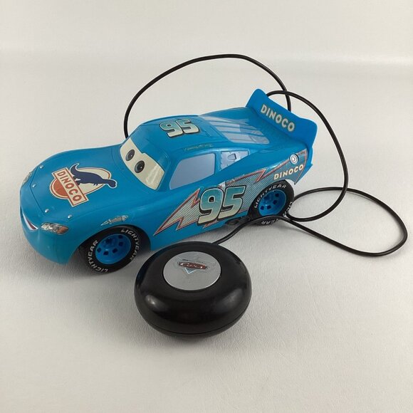 Disney Pixar Cars Tyco RC My First Remote Control Dinoco Lightning McQueen Toy - Picture 9 of 9